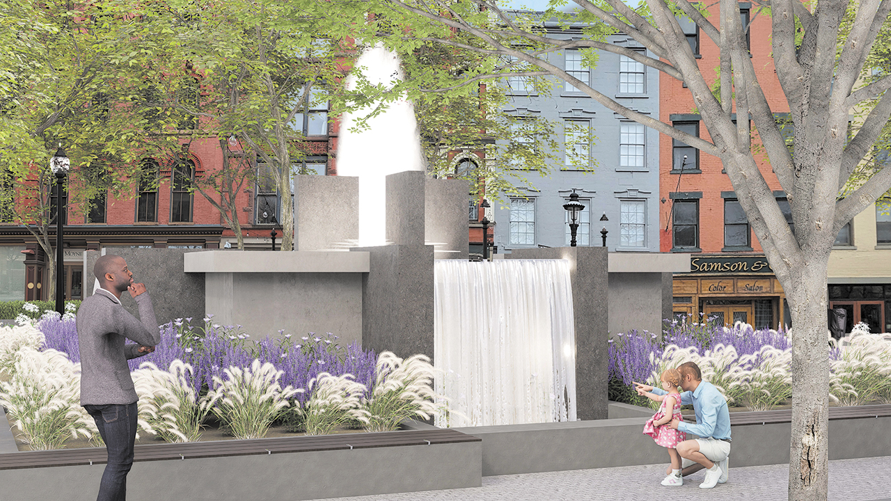 Hanover Square fountain